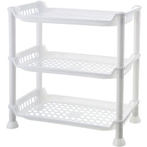 PESCE Bathroom rack multi-layer kitchen countertop floor storage organizer white