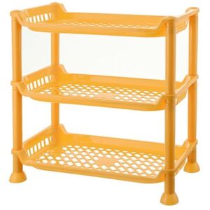 PESCE Bathroom rack multi-layer kitchen countertop floor storage organizer yellow