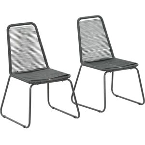 Bergin Stacking Garden Chair by Dakota Fields Black