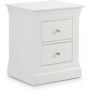 NETFURNITURE Bermuda 2 Drawer Bedside - White