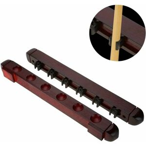 Hoopzi - Billiard Wall Rack, Pool Snooker Cue Wall Rack, 6 Pool Cue Cue Holder, Billiard Accessory Clubs