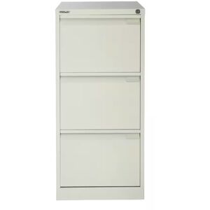 Bisley - 3 Drawer Foolscap Filing Cabinet - White