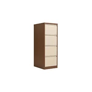 4 Drw Filing Cab Coffee/Cream - Bisley