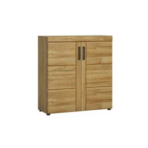 NETFURNITURE Bold 2 Door Shoe Cabinet - Brown