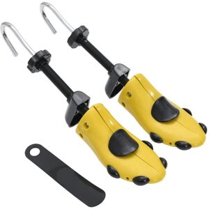 Shoe Stretchers with Shoe Horn Yellow EU 37-41 Plastic vidaXL - Yellow