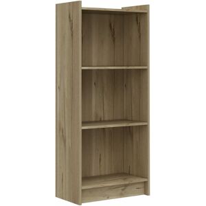 NETFURNITURE Brooks 3 Shelf Bookcase - Blaeached Pine