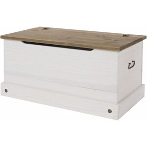 NETFURNITURE Carala Pine White Storage Chest White Painted - White