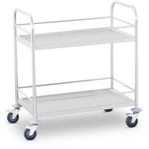 Royal Catering - Catering Hotel Bar Restaurant Serving Wagon Drinks Cart 2 Tier Shelves Trolley