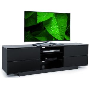 Centurion Supports - Avitus Gloss Black with 4-Black Drawers & 3-Shelf 32-65 led/ lcd / Plasma tv Stand