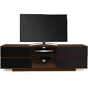 Avitus Premium Walnut with 4-Black Drawers up to 65 led/oled/lcd tv Cabinet - fully assembled - Centurion Supports