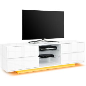 Avitus Premium High Gloss White with 4-Drawers & 3-Shelf 32'-65' led/ oled / lcd tv Cabinet with led Lights - Centurion Supports