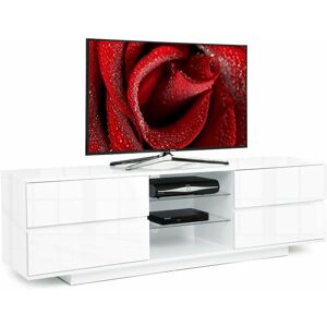 Avitus Premium High Gloss White with 4-White Drawers & 3-Shelf 32-65 led/ oled / lcd tv Cabinet - Centurion Supports