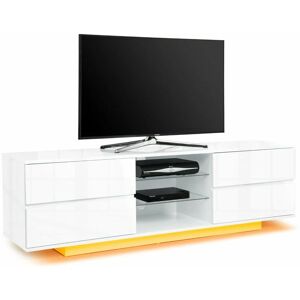 Centurion Supports Avitus Gloss White up to 65 LED/OLED/LCD TV Cabinet with 16 colour LED Lights
