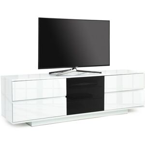 Avitus ultra Remote Friendly BeamThru Gloss White with 4-White Drawers 32-65 Flat Screen tv Cabinet - Centurion Supports