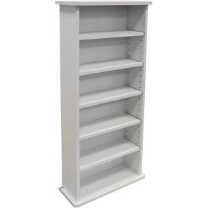 WATSONS Chak - 222 cd or 104 dvd Blu-ray Media Storage Shelf Unit - White - White