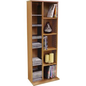 WATSONS Claremont - 219 cd / 56 dvd Blu-ray Video Multimedia Storage Unit - Beech - Beech