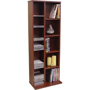 Watsons - claremont - 219 cd / 56 dvd Blu-ray Video Multimedia Storage Unit - Mahogany - Mahogany