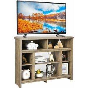 COSTWAY Corner tv Stand for tv up to 48' Entertainment Console Center Adjustable Shelf