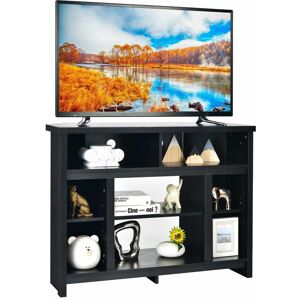 COSTWAY Corner tv Stand for tv up to 48' Entertainment Console Center Adjustable Shelf