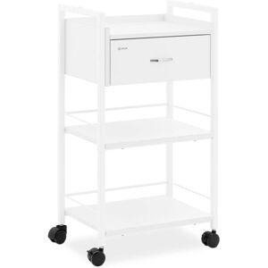 Physa - Cosmetic trolley - 1 drawer - 3 Shelves - max. 65 kg - white Beauty Salon Trolley Hairdressing Trolley