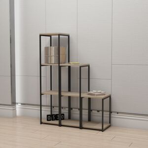 SSB FURNITURE Cube-l Bookshelf / Bookcase with metal frame