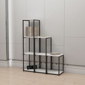 SSB FURNITURE Cube-w Bookshelf / Bookcase with metal frame