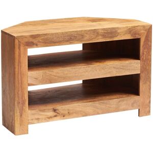 VERTYFURNITURE Dakota Light Mango Corner tv Cabinet - Light Wood