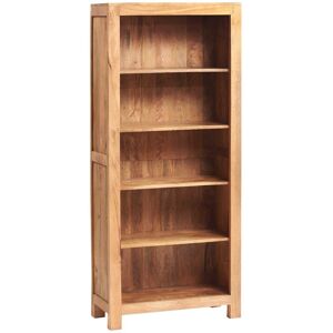 VERTYFURNITURE Dakota Light Mango Large Open Bookcase - Light Wood