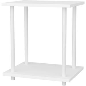 Decorotika - Bristol Side Table Coffee Table for Living Room and Office - White - White