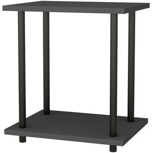 Decorotika - Bristol Side Table Coffee Table for Living Room and Office - Black and Anthracite - Black and Anthracite