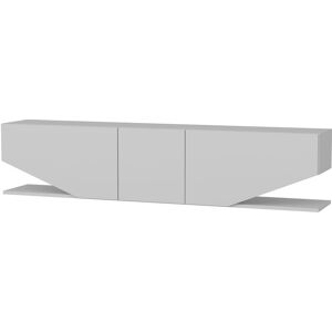 Incia White Modern tv Stand tv Cabinet tv Unit for Living Room - White - Decorotika