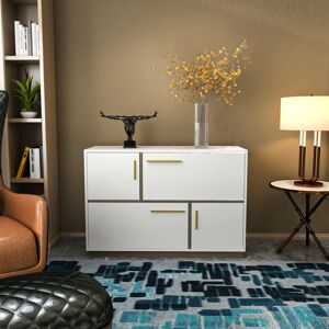 Mares Sideboard Floor Standing 4 Cabinets Storage For Living Room And Bedroom - Galaxy - Galaxy - Decorotika