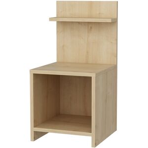 Ullman Nightstand with Shelves Bedside Table - Oak - Oak - Decorotika