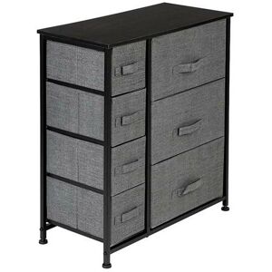 DENUOTOP Dresser With 7 Drawers - Furniture Storage Tower Unit For Bedroom, Hallway, Closet, Office Organization - Steel Frame, Wood Top, Easy Pull Fabric