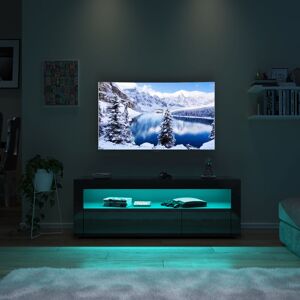 Elegant - tv Stand Unit High Gloss tv Cabinet 1200mm with Modern led Entertainment Center tv Table Cupboard Storage