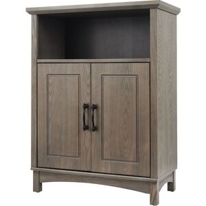 Teamson Home - Russell Wooden Bathroom Free Standing Storage Cabinet Unit 33 cm x 66 cm x 87 Salt Oak EHF-F0013 - Salt Oak