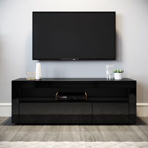 Elegant - tv Cabinet 1200mm with led Ambient Light Entertainment Unit for Living Room and Bedroom tv Stand with Storage Furniture for 32 43 47 50 52