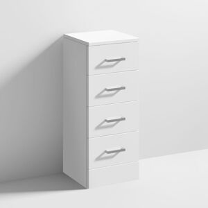 Mayford 4-Drawer Unit 300mm Wide x 300mm Deep - Gloss White - Nuie