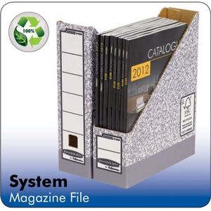 Bankers Box - Fellowes System Magazine File Boad Gey (Pack 10) 0186004