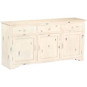 HIGHLANDDUNES Fluker Solid Mango Wood Sideboard by Highland Dunes - White