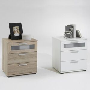 Berkfield Home - fmd Bedside Table with 3 Drawers White