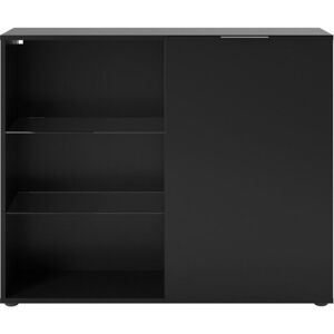 Berkfield Home - fmd Dresser with 1 Door and Open Shelving Black