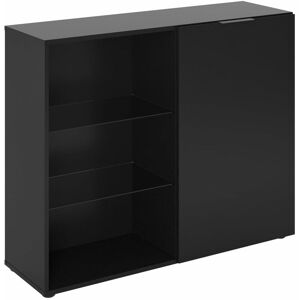 Berkfield Home - fmd Dresser with 1 Door and Open Shelving Black