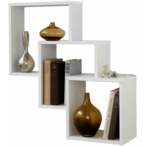 Royalton - fmd Wall-mounted Shelf with 3 Compartments White