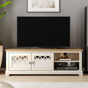 Novara Wide tv Unit - Ivory - Galano