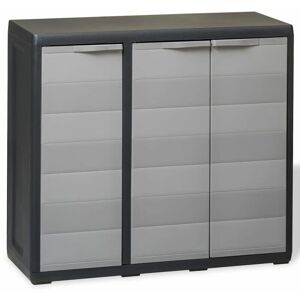 Bloomsburymarket - Garden 34' h x 38' w x 15' d Storage Cabinet with 2 Shelves by Bloomsbury Market - Grey