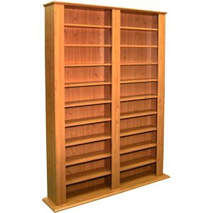 WATSONS Genesis - Multimedia 1060 cd / 420 dvd Blu-ray Storage Shelves - Pine - Pine