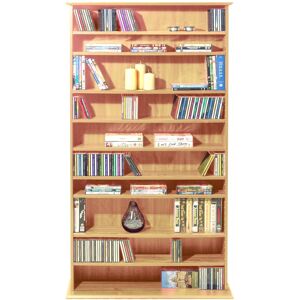 WATSONS Harrogate - 760 cd / 318 dvd / Blu-ray Media Storage Shelves - Pine - Pine