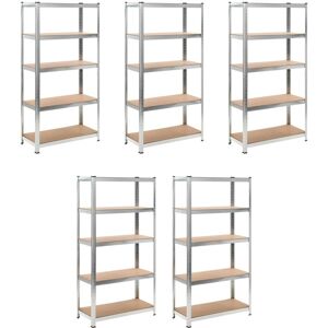 Sweiko - Heavy-duty Storage Rack 5 pcs VDTD15330