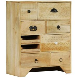 Chest of Drawers 60x30x75 cm Solid Mango Wood VD13433 - Hommoo